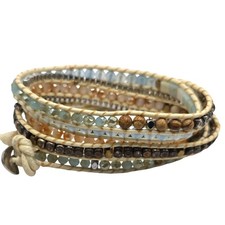Plumiss Wrap Bracelet Multilayer Beaded Natural Stones Boho womens jewelry