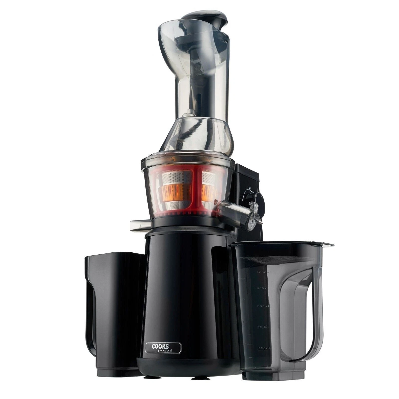 Cooks Professional Slow Masticating Juicer 400W | Black