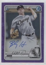 2020 Bowman Draft Chrome Picks Purple Refractor 190/250 Bailey Horn Auto sh7