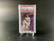 2018 Topps Chrome Shohei Ohtani Pitching-Pink Refractor PSA GEM MT 10 RC