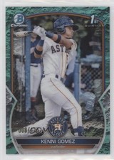 2023 Bowman Chrome Prospects Aqua Lunar Crater Refractor 8/125 Kenni Gomez 4pn