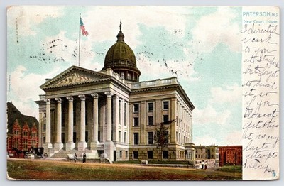 Postcard NJ Paterson New Court House Posted 1905 Tuck UDB Vintage PC N2033