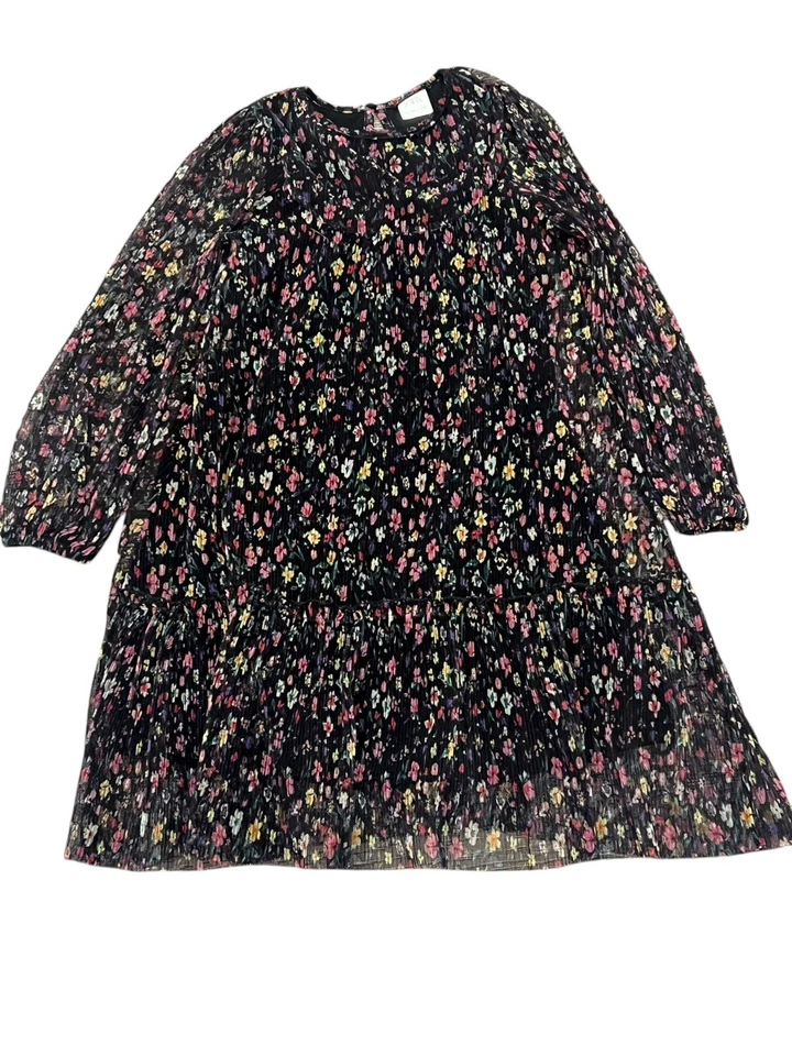 VESTIDO ZARA NIÑA FLORAL MANGA LARGA GASA PLISADO MANGA LARGA 1681/703 10 Foto 4 de 4