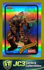 2025 Topps Chrome Marvel Refractor Sabretooth #92