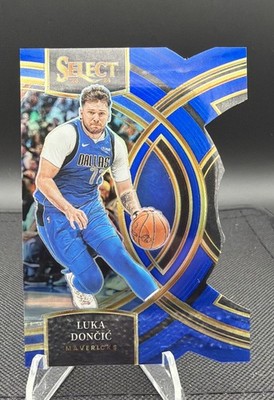 2023-24 Panini Select - Premier Level Luka Dončić #150 Blue Prizm Die-Cut /249