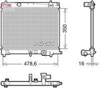 Denso MotorküHler WasserküHler DRM50137 FüR Toyota Yaris VVT NSP90_ NSP90R