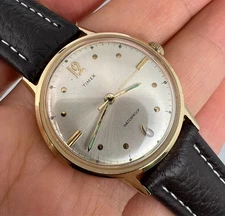 TIMEX MANUAL MENS WATCH GOLD PLATED