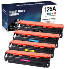 4x Toner Kompatibel mit HP 125A CB540A Color LaserJet MFP CP1215 CP1515N CM1312N