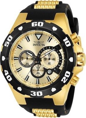 Invicta Pro Diver Master of the oceans Gold Schwarz 52mm in OVP. NEU . NP: 129 