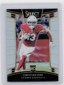 2018 Panini Select Christian Kirk Silver Prizm #65 Cardinals