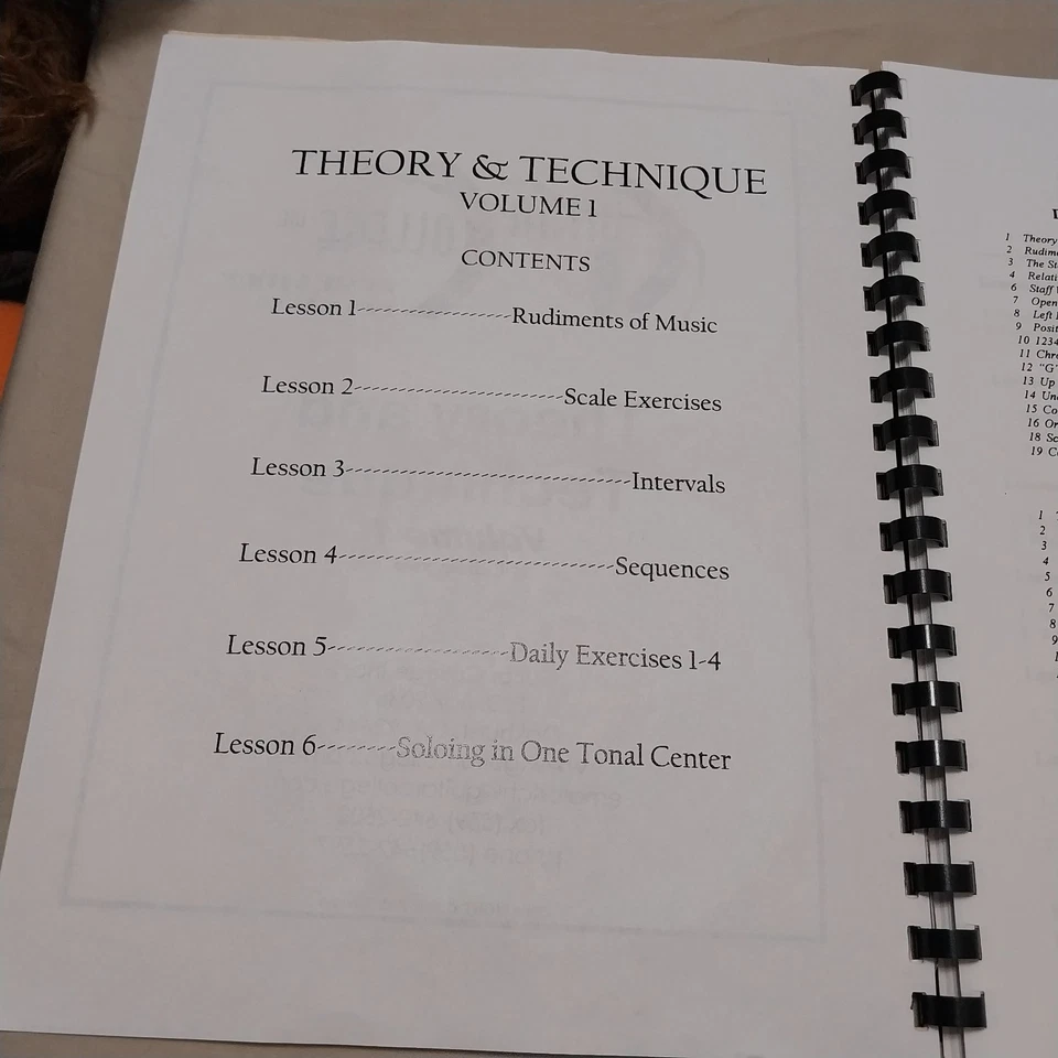1999 Guitar Theory And Technique Volume 1 By Rich Severson Home Study Course GUC - Image 4 of 4
