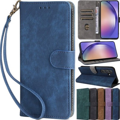 Leather Wallet RFID Blocking Case For Samsung A16 A55 5G A35 A25 A15 A54 A14 A73