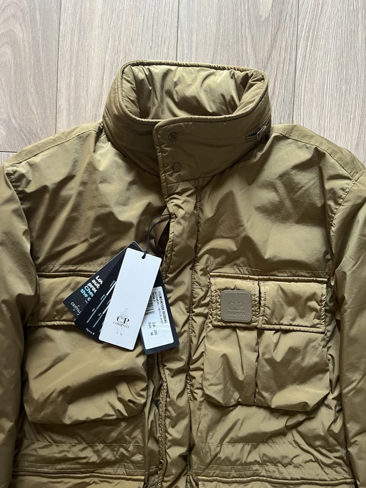 CP Company Nycra-R Down Jacket - Mens UK Small - Brown £700+ RRP! - Image 3 of 4