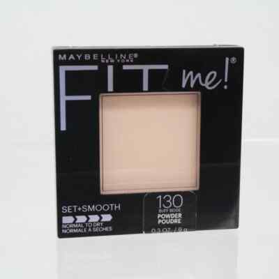 Maybelline Fit Me! Set+Smooth Normal To Dry ~130 Buff Beige~ New and Sealed