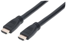Manhattan Cavo HDMI CL3 High Speed con Ethernet A/A M/M 15m Nero