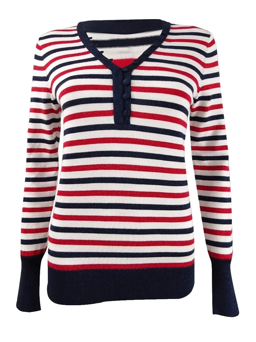 Top de rayas de nylon Tommy Hilfiger para Mujeres