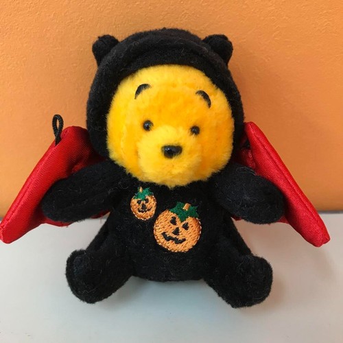 Rare Tokyo Disney Store Rare Winnie the Pooh Mascot Halloween Bat Japan