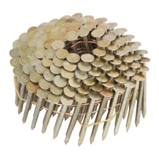 7200Pcs 1-3/4" × 0.12" 15 Degree Galvanized Coil Roofing Nail 3/8" Head Diameter