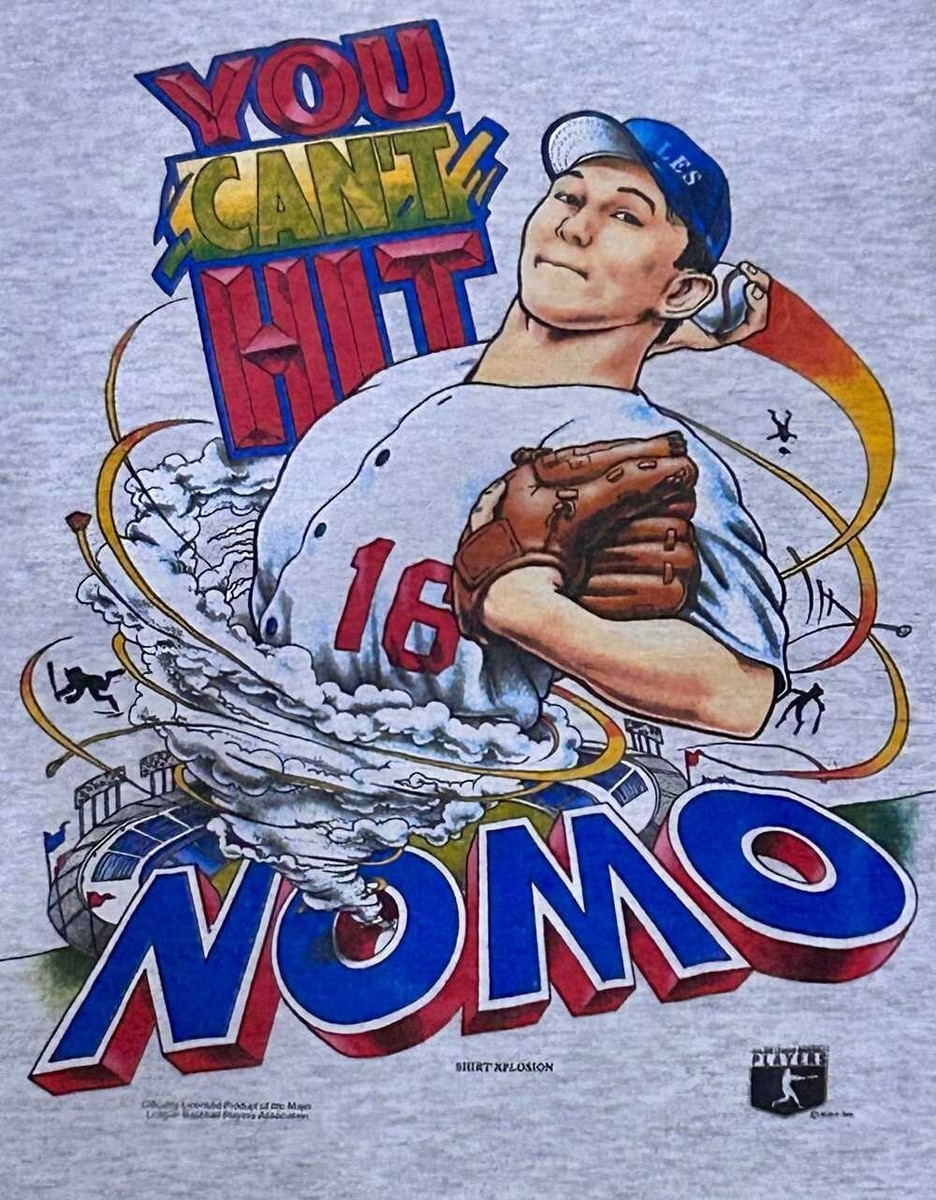 Los Angeles Dodger You Can't Hit Hideo Nomo Caricature T Los Angeles Dodger You Can't Hit Hideo Nomo Caricature T