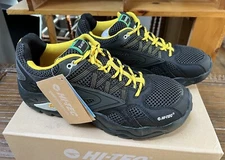 Hi-Tec Men's Size 12 V-Lite Flash Force Low Waterproof Trail Shoe Black 54144