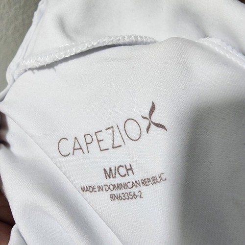Capezio Girls' Turtleneck Long Sleeve Top, White, Medium - Picture 4 of 5