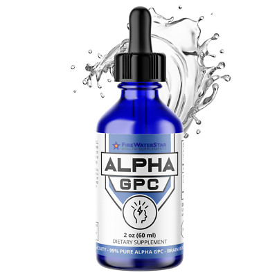 Alpha GPC - Liquid Drops - 99% Pure L-Alpha-GPC - 300mg - 2oz