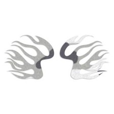 Pair Flames Fire Vinyl Decal Sticker 40 Patterns 3 Sizes 7375