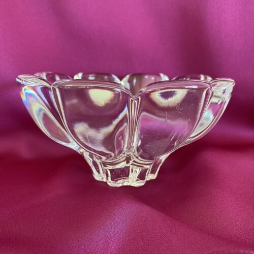 VINTAGE~MIKASA CRYSTAL GLASS BOWL~ZIANNA~FLOWER CANDY TRINKET ~HEAVY - Picture 16 of 21