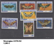 Zestaw motyli Nikaragua 2376-82