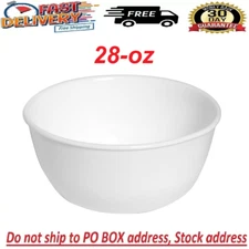 Corelle Winter Frost White, Round Dinner Bowl, 28-oz