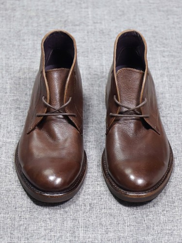Nuevas botas británicas del desierto para hombre botas al tobillo retro de cuero de negocios zapatos de caña alta - Imagen 4 de 21