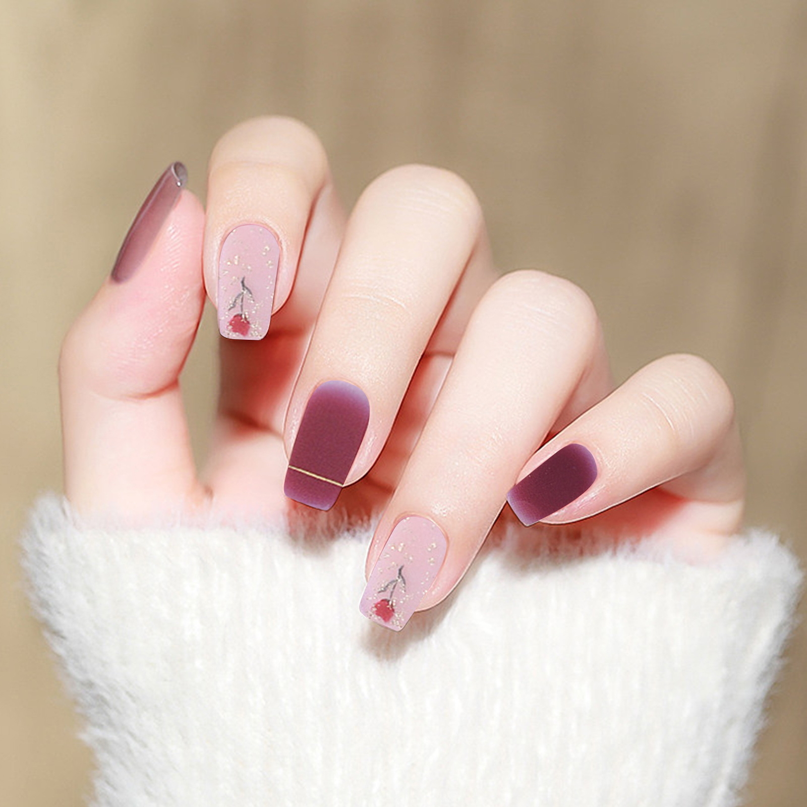 Comfortable Nail Patches Manicure Courses Wraps Stylish Patterned Set