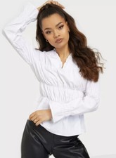 Women’s White Top VILA Vicute long sleeve top eu38