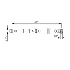 Bosch 1 987 481 088 Bremsschlauch Vorne Rechts für Mitsubishi ASX Lancer VIII