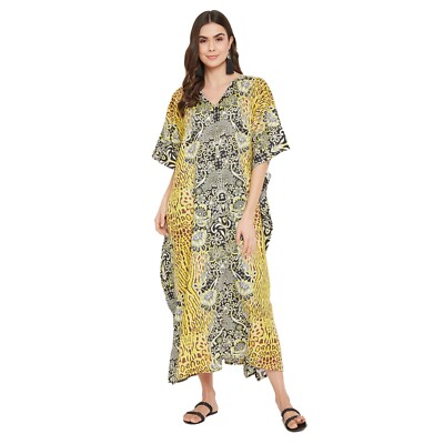 yellow beach cover up dress Yellow Sunset Mirage Beach Cover Up Dress | Women’s Swimwear main image 1