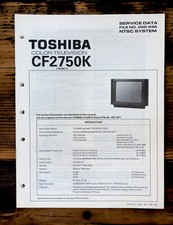 Toshiba CF2750K TV Service Manual Original 