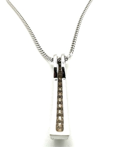 18ct White Gold Diamond Necklace 18K Gold Diamond Pendant + 18K Gold Chain Gift - Picture 21 of 24