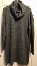NWT MAX STUDIO Womens Gray Cowl Neck Sweater Dress Size XL RETAILS FOR $128.00