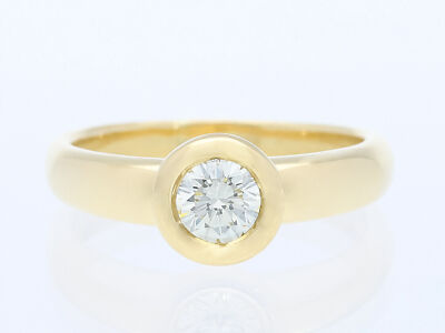 Top Preis Juw. CHRIST Ring Brillant 0,50 Karat 750 Gold 18 Karat Deta Schmuck