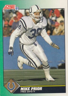 FREE SHIPPING-MINT-1991 Score Mike Prior #238-PLUS COLTS BONUS CARDS