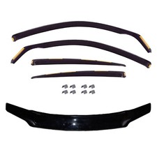 Bug Shield Hood Protector Visors Rain Guards For Vw Passat 2002-2004 Set