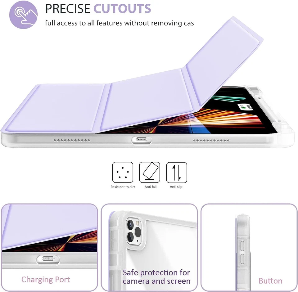 Case Cover For Ipad Pro 12.9 Inch with Apple Pencil Holder Model 2018/2020/2021 - Image 2 of 4