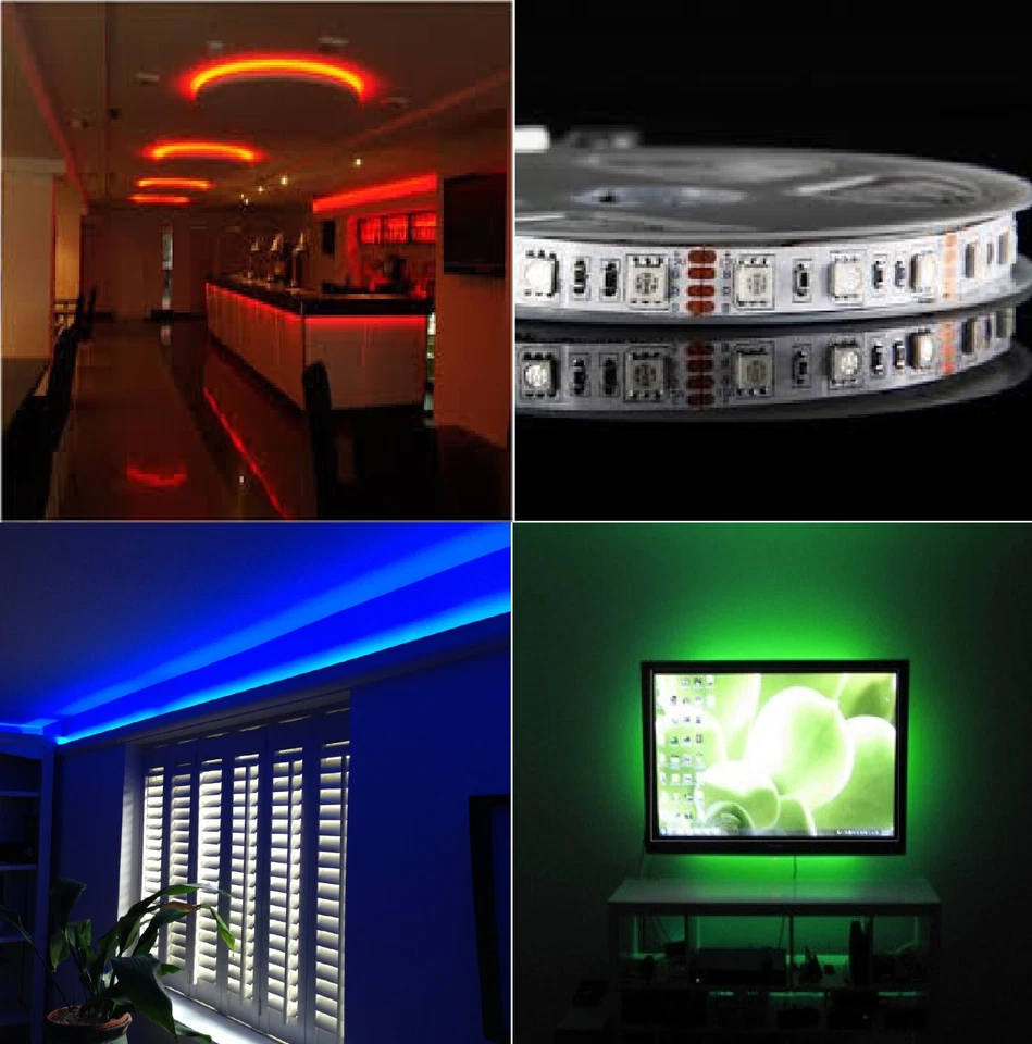 STRISCIA LED RGB KIT SU MISURA 24V PROFESSIONALE alta luminosità telecomando - Immagine 4 di 4