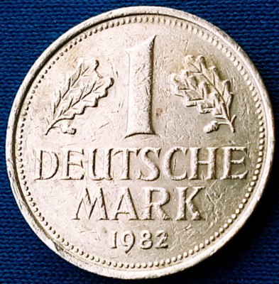 1 Deutsche Mark 1982.F, Germany coin, BUNDESREPUBLIK DEUTSCHLAND