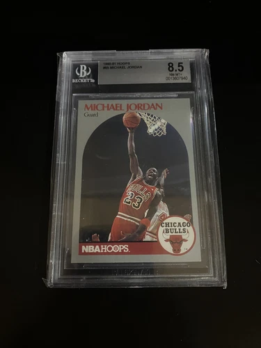 Michael Jordan 1990-91 Hoops 65 basketball card BGS 8.5