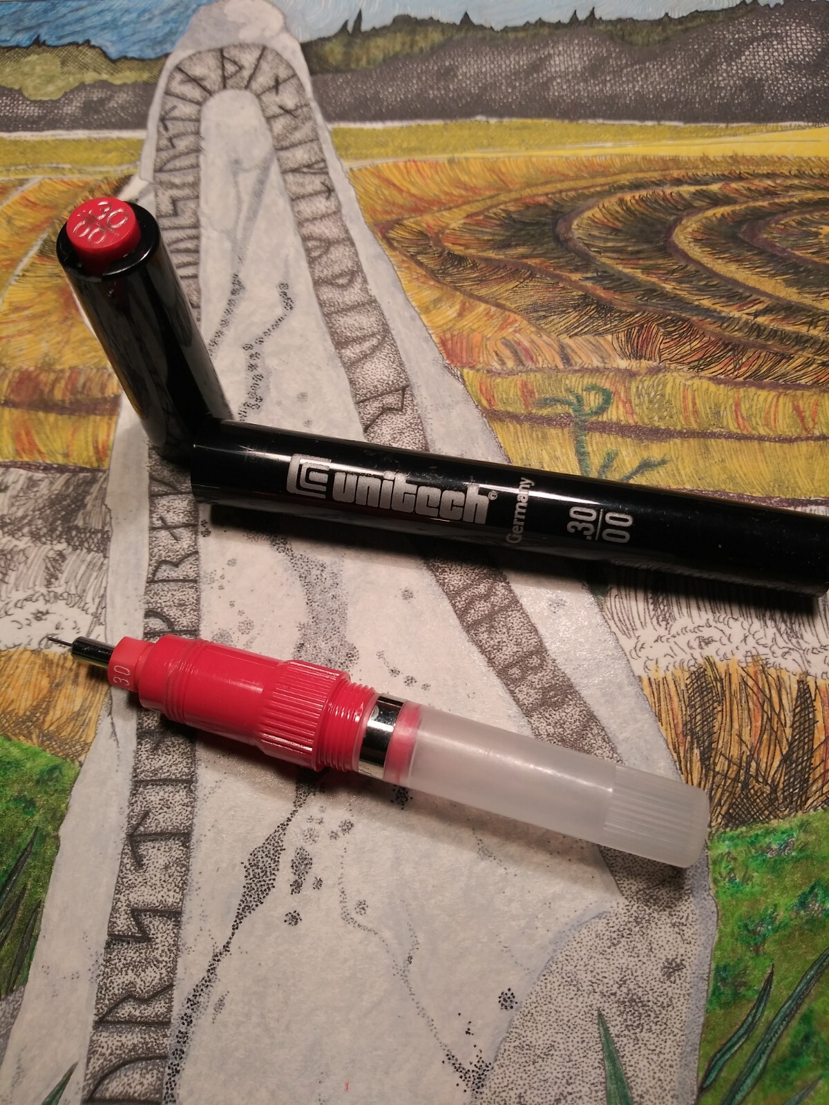 Unitech Technical Pen+KohINoor+Rapidograph+Staedtler+K &E+Drafting