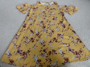 ladies yellow floral dress