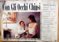 fotobusta lobby card CON GLI OCCHI CHIUSI FRANCESCA ARCHIBUGI SANDRELLI CINEMA