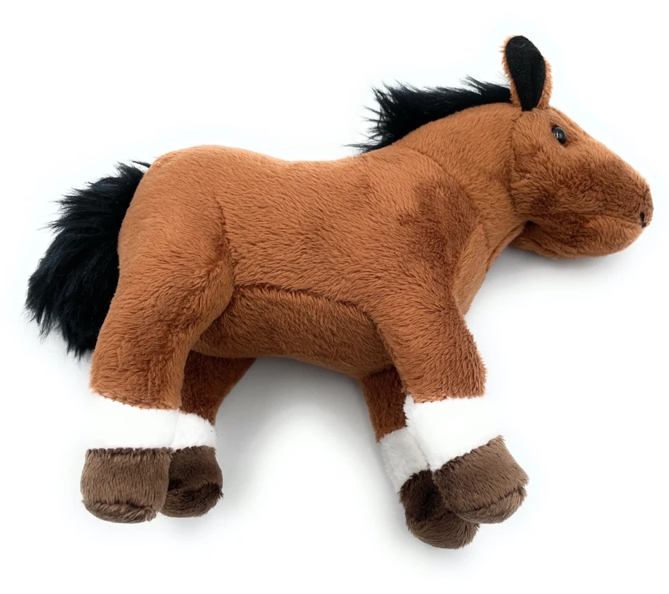 Pferd Reiten Stute Plüschtier Kuscheltier Stoff Tier 24cm Braun - Bild 2 von 3