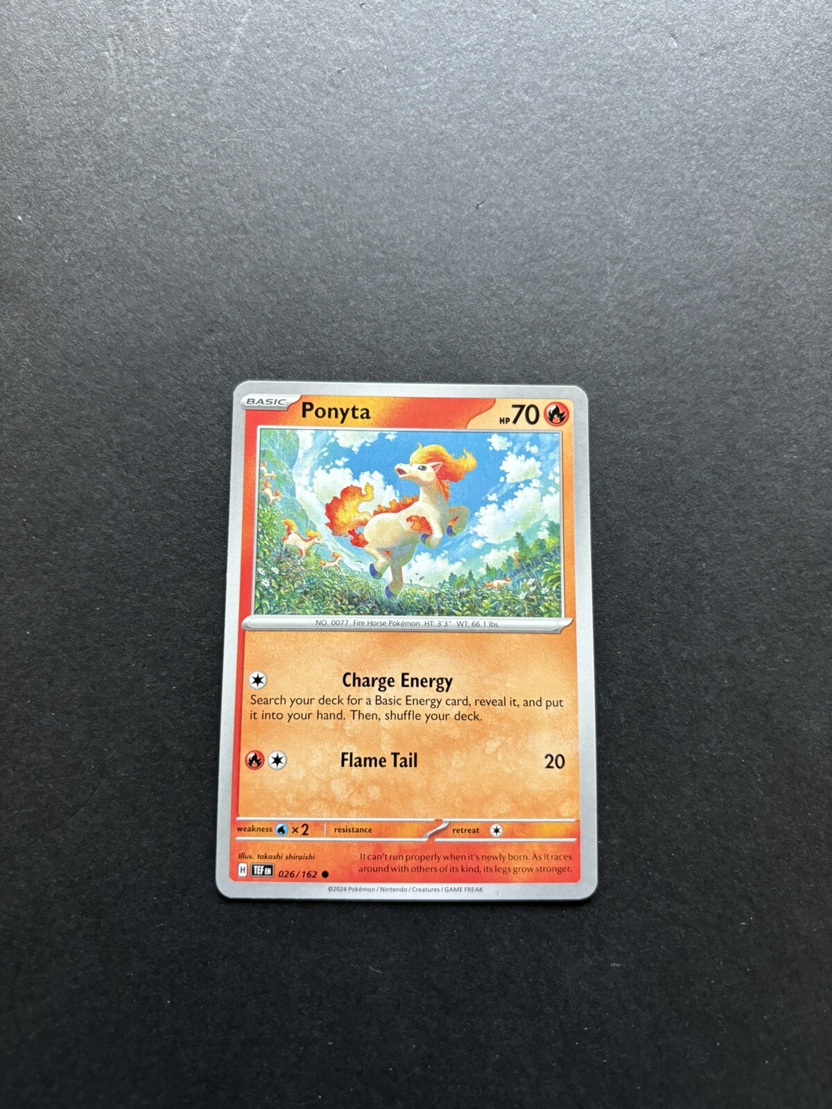 2024 Pokémon Temporal Forces - Ponyta No. 26/162
